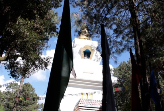 Muestran la gran Stupa de la paz, emblemático monumento budista ubicado en Valle de Bravo