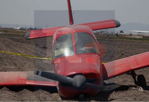 Aterriza de emergencia una avioneta, ocupantes sin lesiones