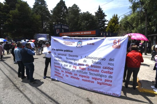 Se cierra diálogo con estudiantes del Tecnológico de Toluca, y se suspenden actividades.