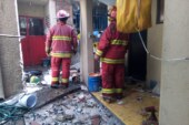 Reportan una persona lesionada tras explosión al interior de un domicilio en Tultepec