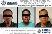 Secretaría de seguridad detiene a cinco personas como posibles responsables de robo con violencia a tienda departamental