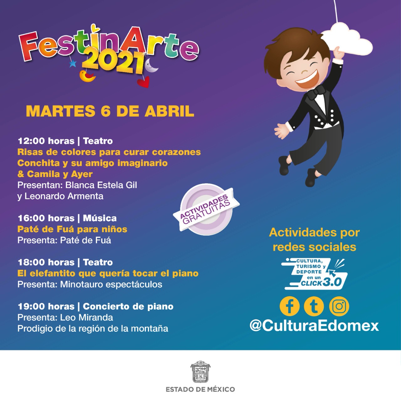 Alistan «Festinarte 2021», festival dirigido a la comunidad infantil