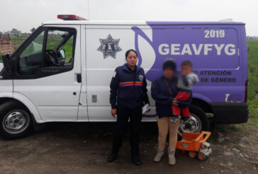 Grupo GEAVFyG apoya a menor extraviado y localiza a su familia