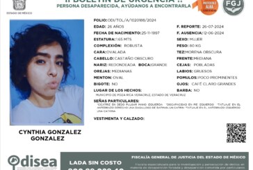 Continúa la búsqueda de Cynthia González, estudiante de Acambay desaparecida en Veracruz