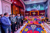 Inauguran ofrenda del día de muertos en el poder legislativo