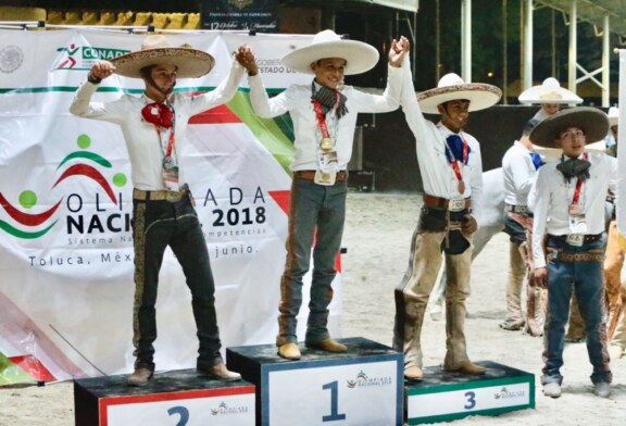 Conquista estado de México dos medallas de oro en charrería