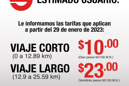 !Que no te sorprenda¡. Este domingo aumenta la tarifa en el Tren Suburbano en el Valle de México