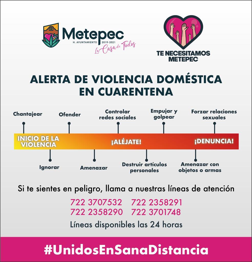 Gobierno de Metepec pone especial atención a casos de violencia de género