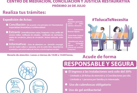 Centro de Mediación, Conciliación y Justicia Restaurativa, abierto a partir del próximo lunes