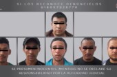 Asegura FGJEM a seis sujetos de origen hondureño y a un presunto traficante de personas