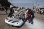 Se pelean por pasaje, se rasgan las vestiduras y ya sabe, son taxistas.