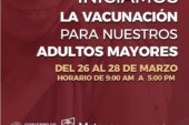 A partir de este viernes inicia en Metepec la aplicación de vacunas para adultos mayores