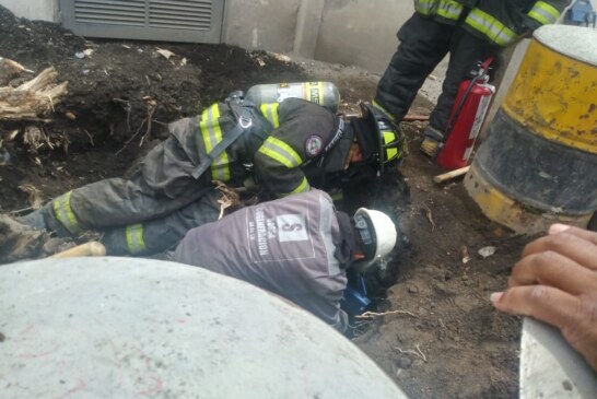 Atienden Bomberos de Toluca fuga de gas en la colonia Ferrocarriles Nacionales