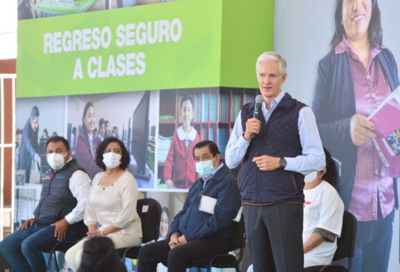 Regreso a clases de los más de 4.5 millones de alumnos mexiquenses será de forma escalonada y respetando medidas sanitarias: Alfredo del Mazo