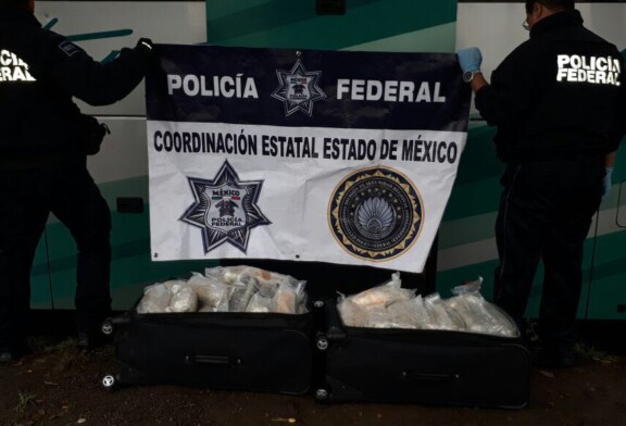 Policía Federal aseguró cerca de 36 kilogramos de marihuana dentro de un autobús