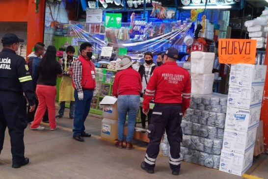 Realiza Toluca operativo en la Central de Abastos, lleva a cabo el cierre de Negocios no Esenciales