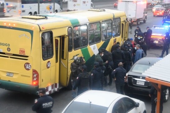 Mantienen fuerzas de seguridad operativos en el transporte público