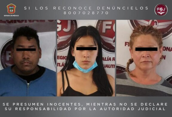 Trasladaron a penales estatales a tres personas investigadas por el secuestro de una mujer en Cuautitlán Izcalli
