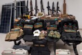 Asegura FGJEM armas largas, droga y más de 700 cartuchos útiles de un grupo criminal en San Felipe del Progreso