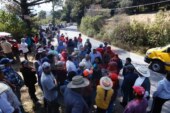 Habitantes de la comunidad de Salazar en Lerma paran obra privada.