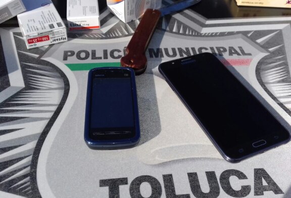 Detiene Policía de Toluca a presunto responsable de los delitos de robo y portación de arma blanca