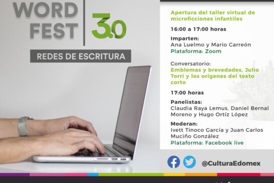 Llega tercera edición de Word Fest 3.0 festival redes de escritura