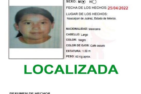 Localizan FGJEM y CBP a dos menores reportadas como desaparecidas en Naucalpan