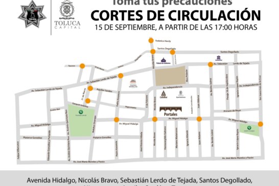 Listo operativo de seguridad para fiestas patrias en Toluca