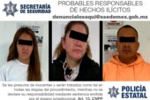 Detienen a tres personas por los delitos de portación ilegal de arma de fuego y contra la salud