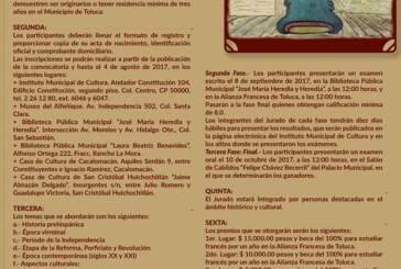 Invitan al Concurso de Historia del Municipio de Toluca