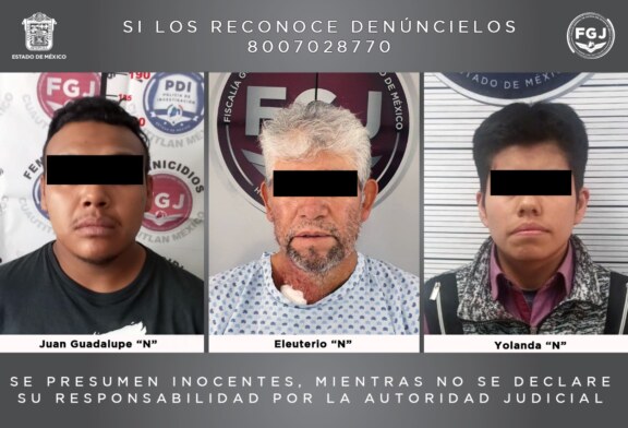 Cumplimentan orden de aprensión contra tres personas investigadas por feminicidio y feminicidio en grado de tentativa