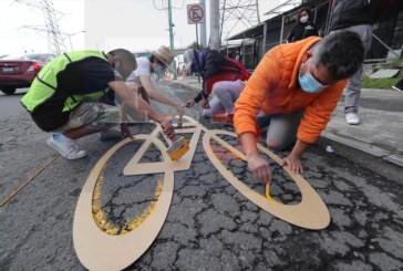 Trazan colectivos rutas ciclistas en Toluca.