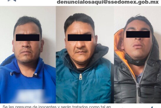 Detienen a 3 “fichitas” en Metepec, de les señala de al menos 5 delitos