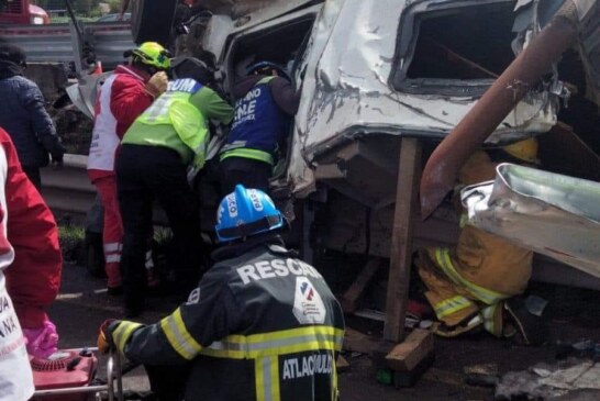 Accidente en Arco Norte, desata actos de rapiña