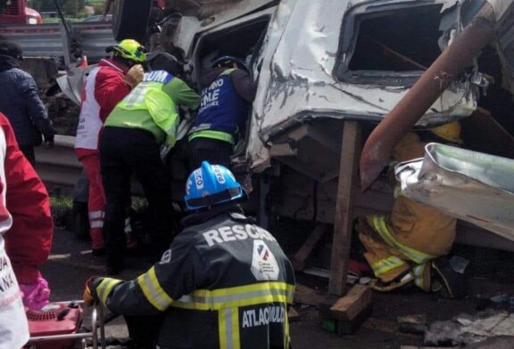 Accidente en Arco Norte, desata actos de rapiña