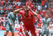 Con goleada 4-1 sobre Atlas en el Estadio Nemesio Diez en partido de la Jornada 14, los Diablos Rojos asumieron el liderato general de la competencia al llegar a 29 puntos