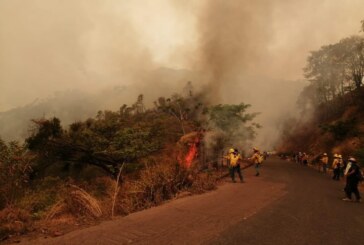 Evacuan Comunidades por Fuerte Incendio en Tlatlaya