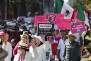 Marchan miles por la Democracia, en Toluca sociedad civil pide elecciones libres de violencia.