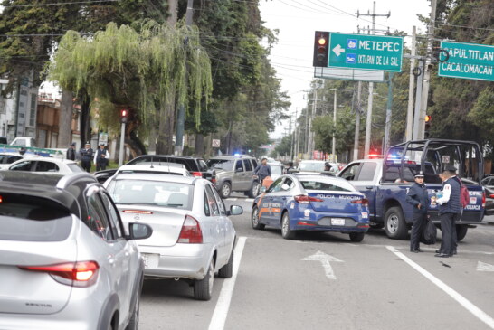 Caos vial y confusión por carril a contra flujo en Paseo Colón