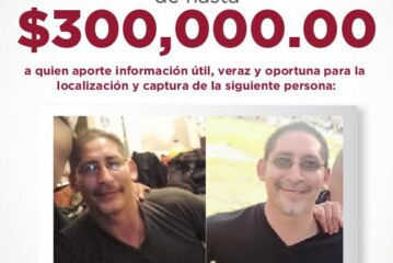 Ofrecen recompensa de hasta 300 mil pesos para localizar y detener a sujeto