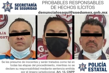 Secretaría de seguridad detiene a tres personas que aparentemente pretendían comercializar un vehículo con reporte de robo