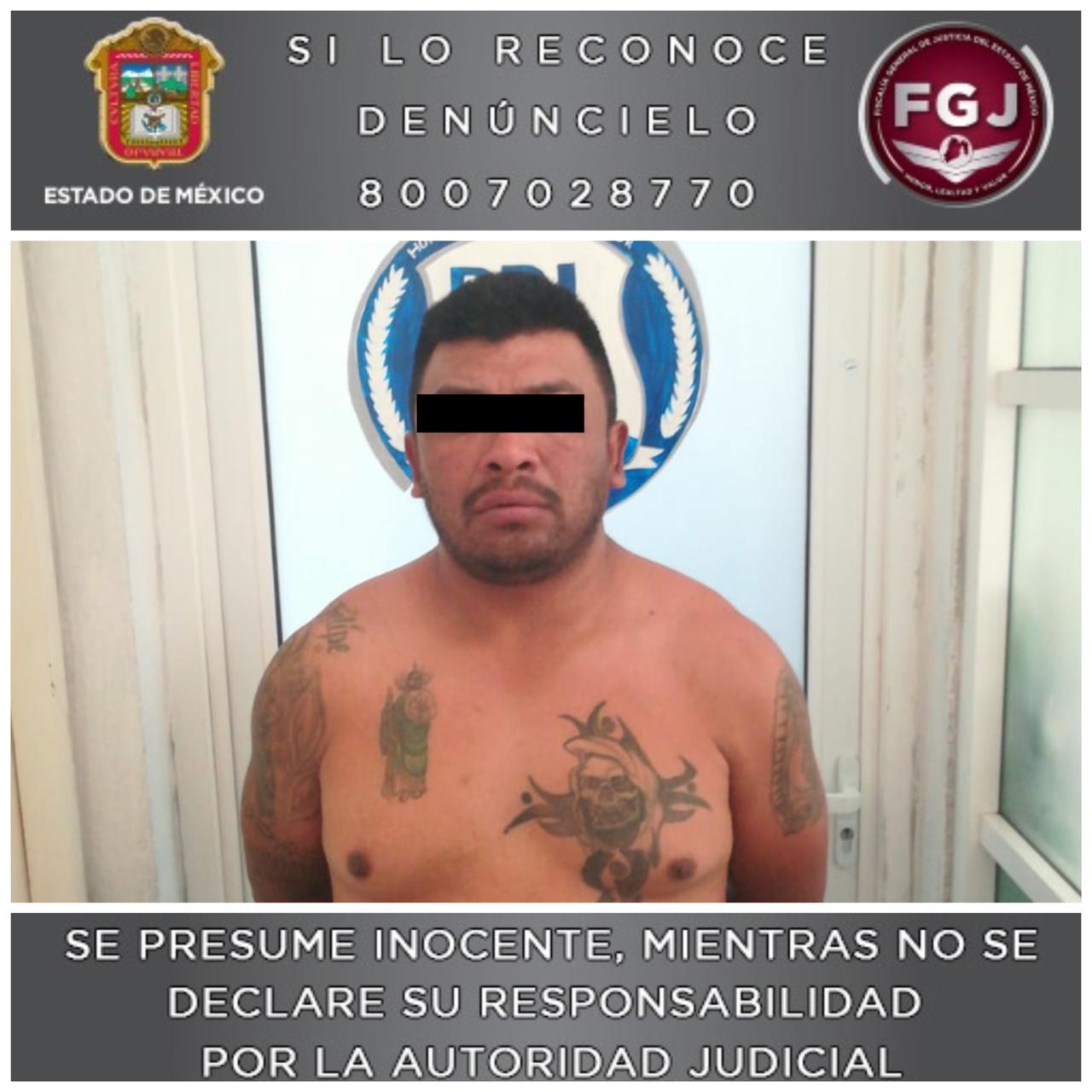 Detienen a sujeto investigado en un robo a los usuarios de una unidad de transporte público en Cuautitlán Izcalli