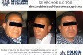 Detienen a tres probables integrantes de una banda delictiva