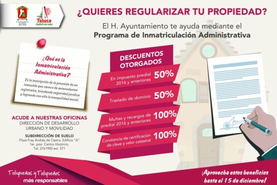 Promueve gobierno municipal regularización de la tenencia de la tierra