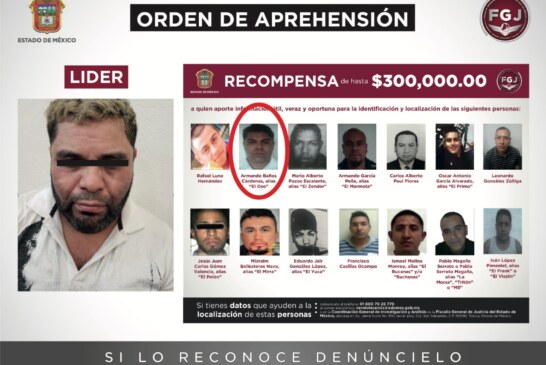 Detiene FGJEM al presunto líder de banda dedicada a extorsionar a transportistas de la región oriente de la entidad