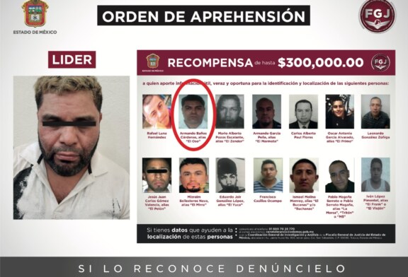 Detiene FGJEM al presunto líder de banda dedicada a extorsionar a transportistas de la región oriente de la entidad