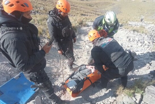 Rescatan a turista en el Nevado de Toluca