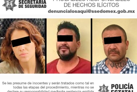 Localizan vehículo con reporte de robo y detienen a tres posibles responsables