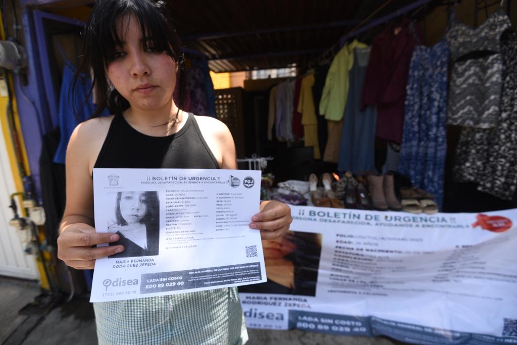 Familia de María Fernanda organiza bazar en Metepec para financiar abogado en el caso de su desaparición