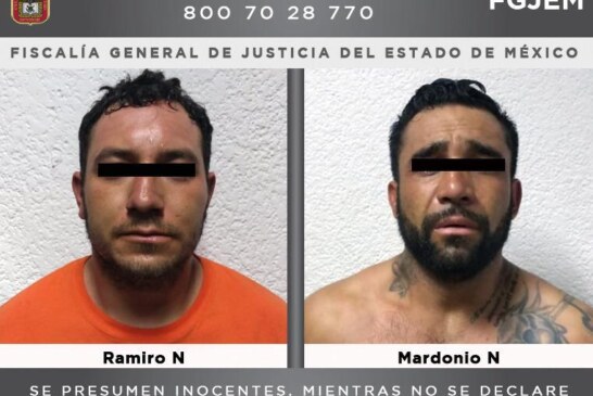 Detienen a dos individuos investigados por un doble homicidio en Ixtapan de la Sal